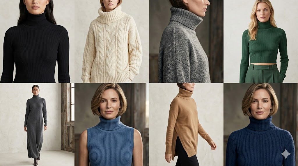 Different Style Turtleneck Sweaters