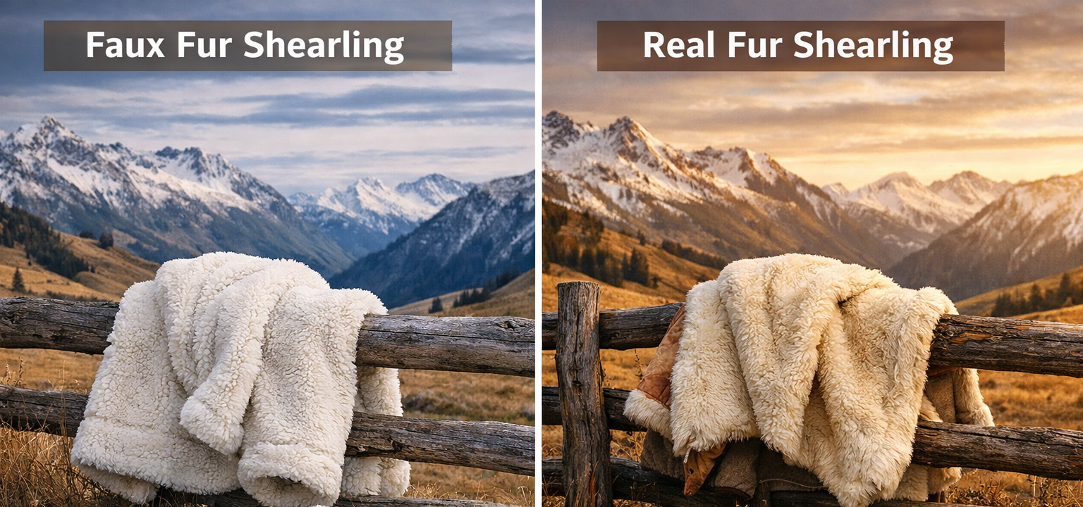 Faux Shearling Jacket Vs Real Shearling Jacket