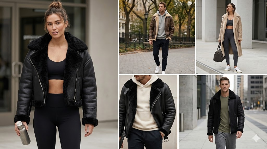 Styling Shearling with Athleisure