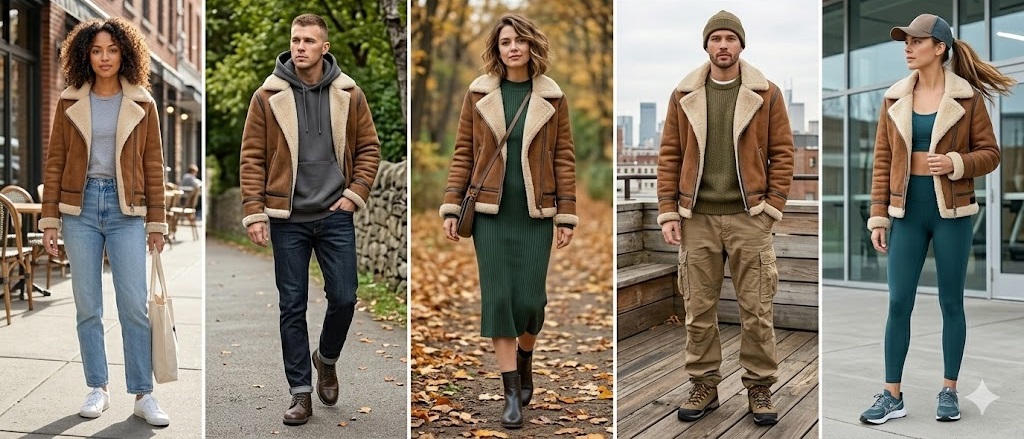 Styling of Shearling Jackets 