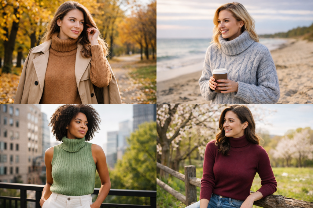 Transitional Turtleneck Sweaters
