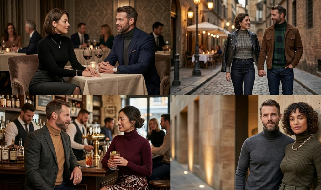 Turtleneck Sweaters for Date Nights