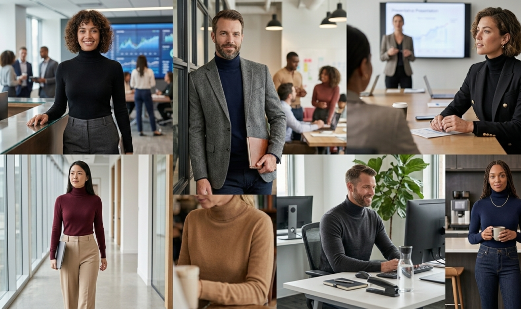 Turtlenecks Ideal for Work Environments