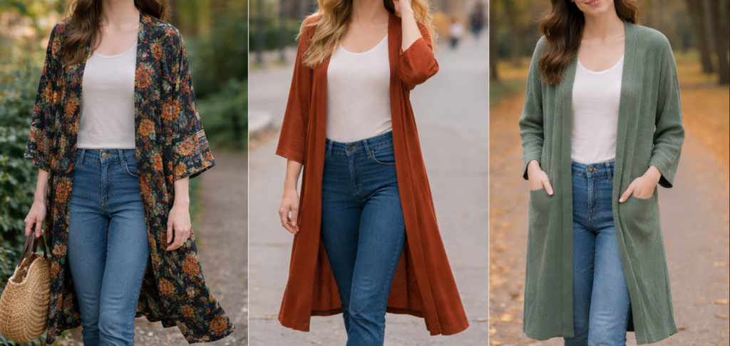 Long Kimono Cardigans