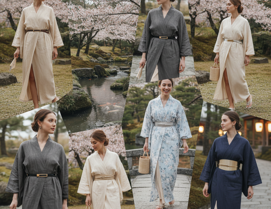 Belting Kimono Cardigan for Casual Styling