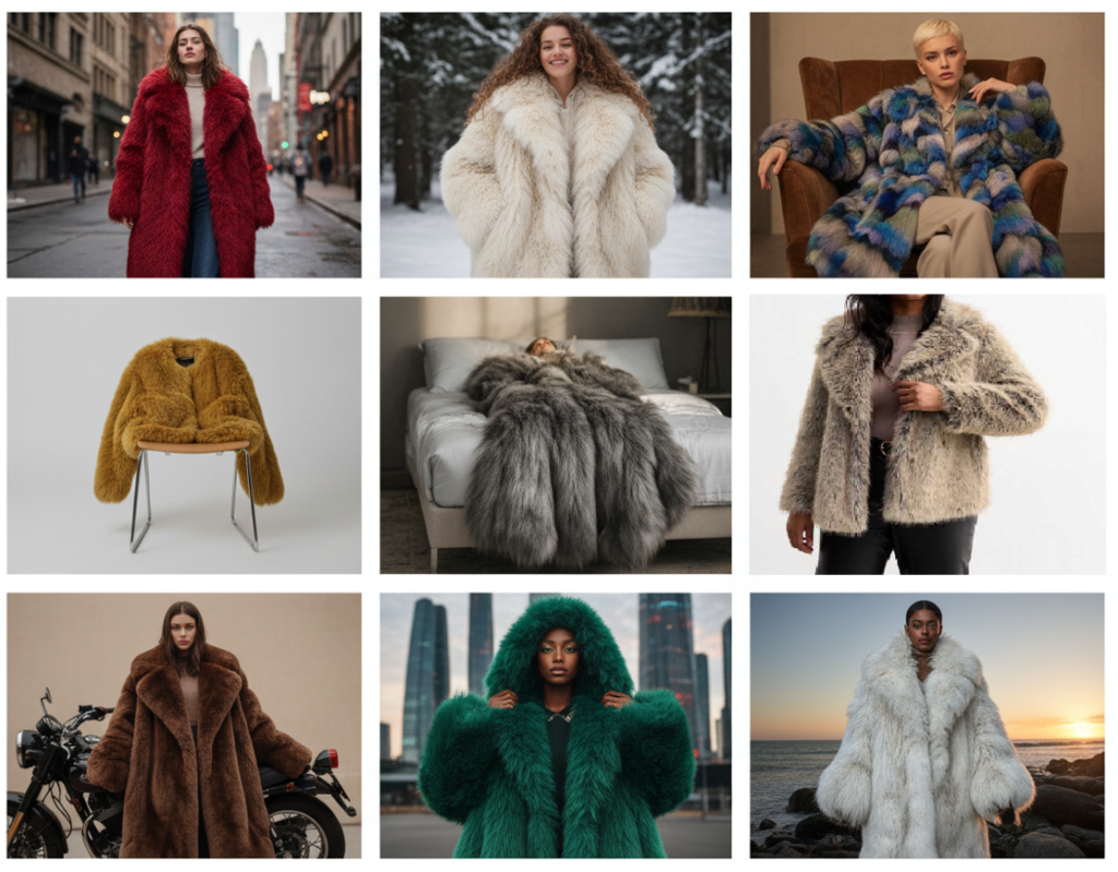 Styling oversized Faux Fur Coats