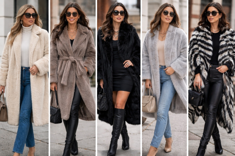oversized faux fur coats