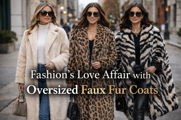 Oversized faux fur coats