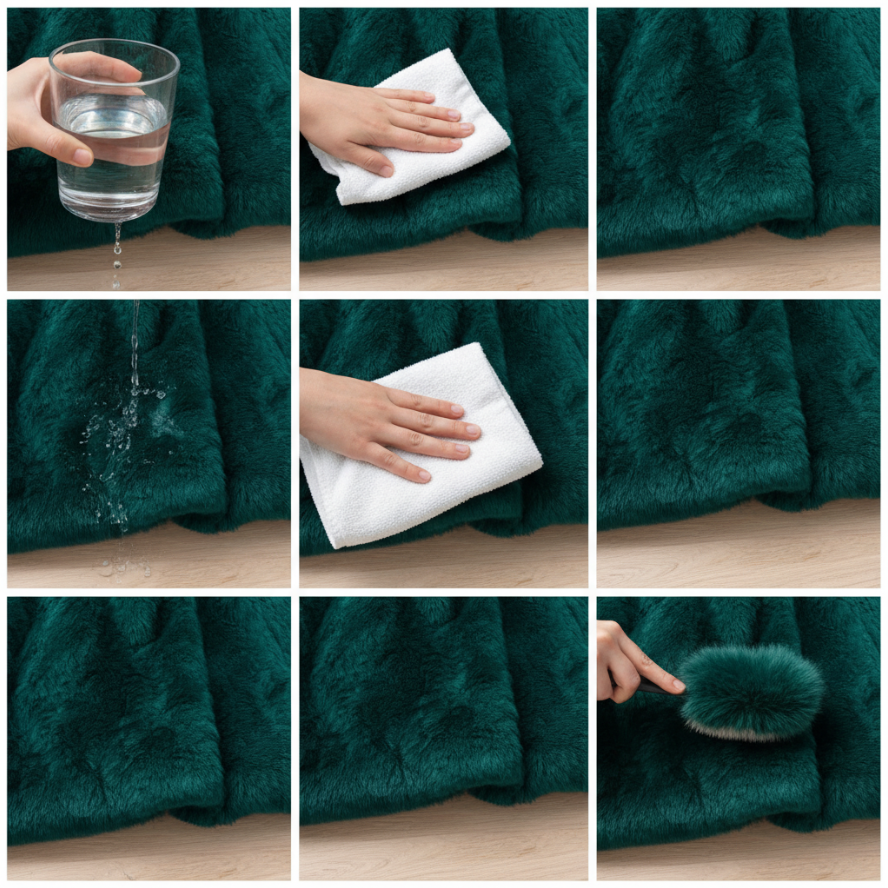 Spot Cleaning Oversized Faux Fur Coat