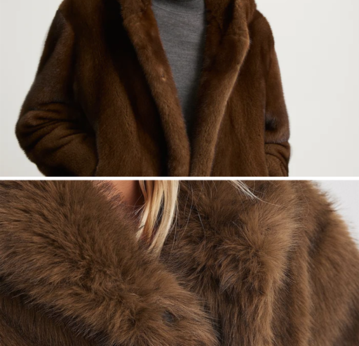 Oversized faux fur coats