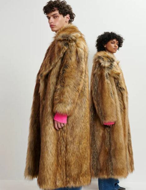 Oversized faux fur coats