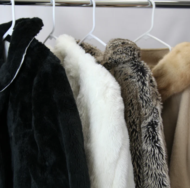 Oversized faux fur coats