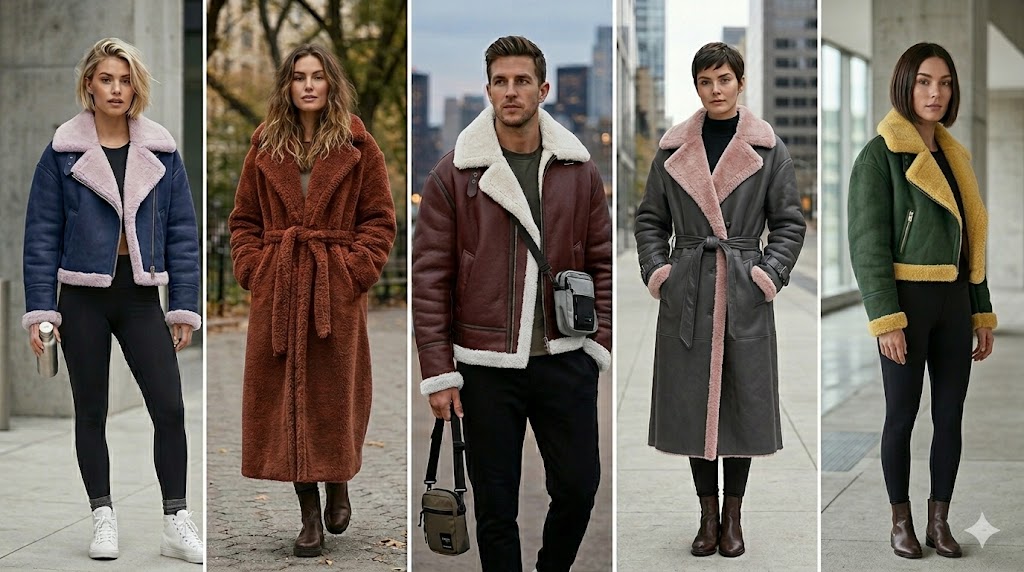 Popular Colors and Trends of Shearling Jackets