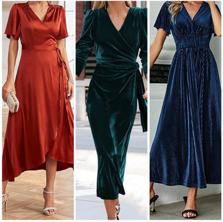 Formal Wrap Maxi Dresses