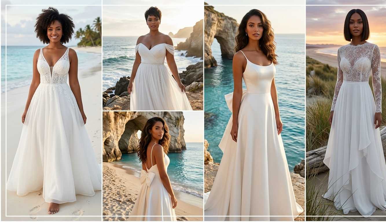 A-Line Dresses for Beach Weddings