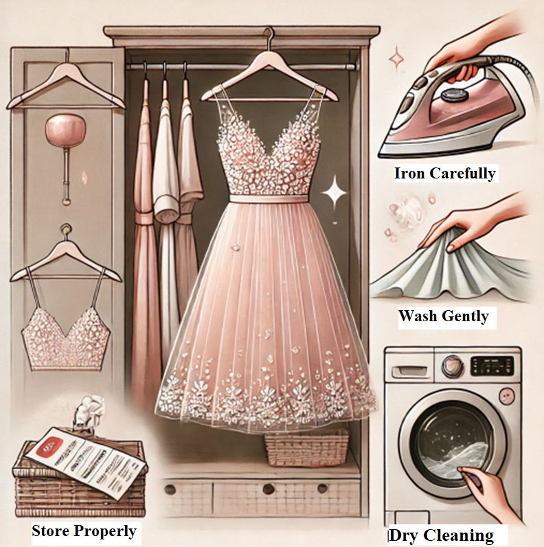 Care A-line cocktail dress