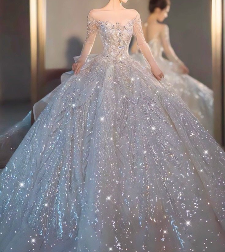 Sparkly Diamond Gown: