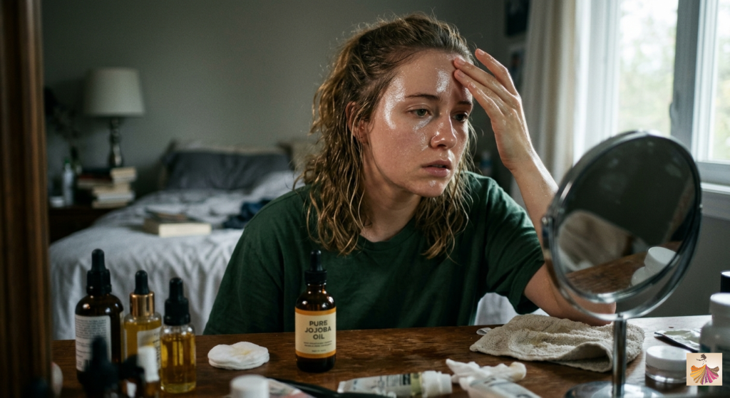 Overuse of jojoba oil Lead to Oily Skin