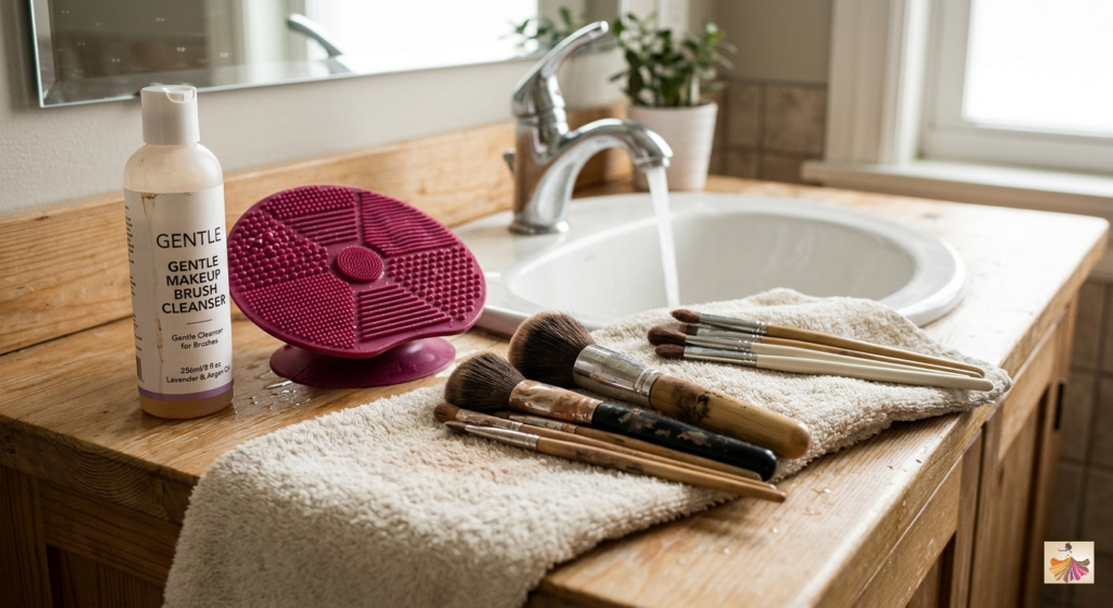 Tools Needed for Cleaning Makeup Brushes