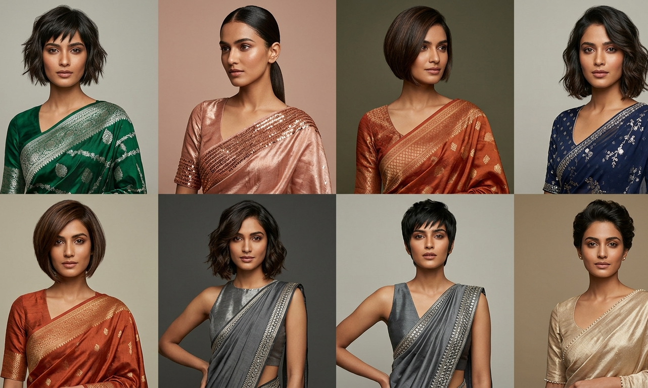 Metallic Accent Sarees