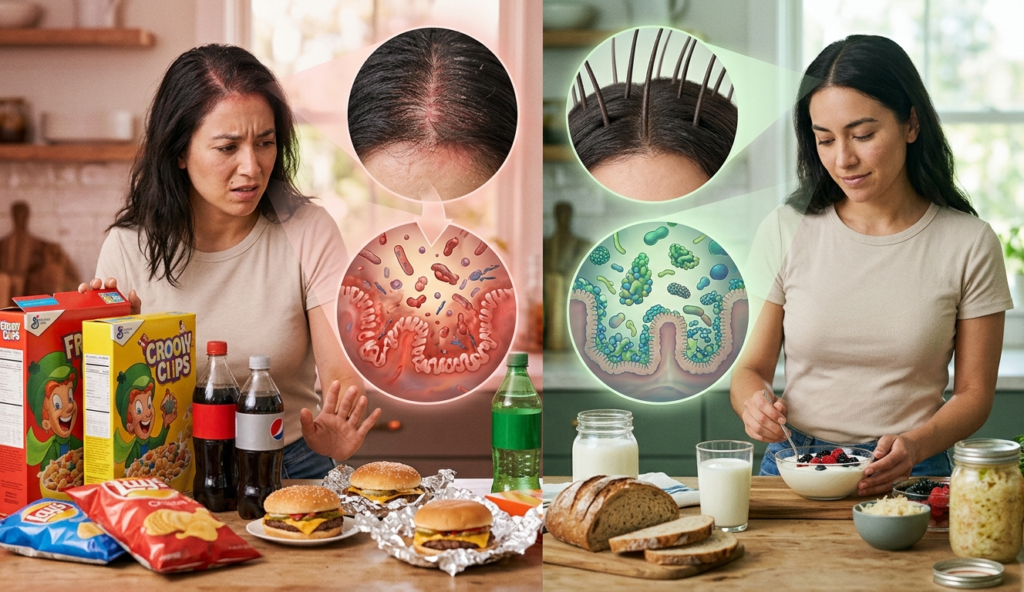Role of Gut Health in Scalp Conditions