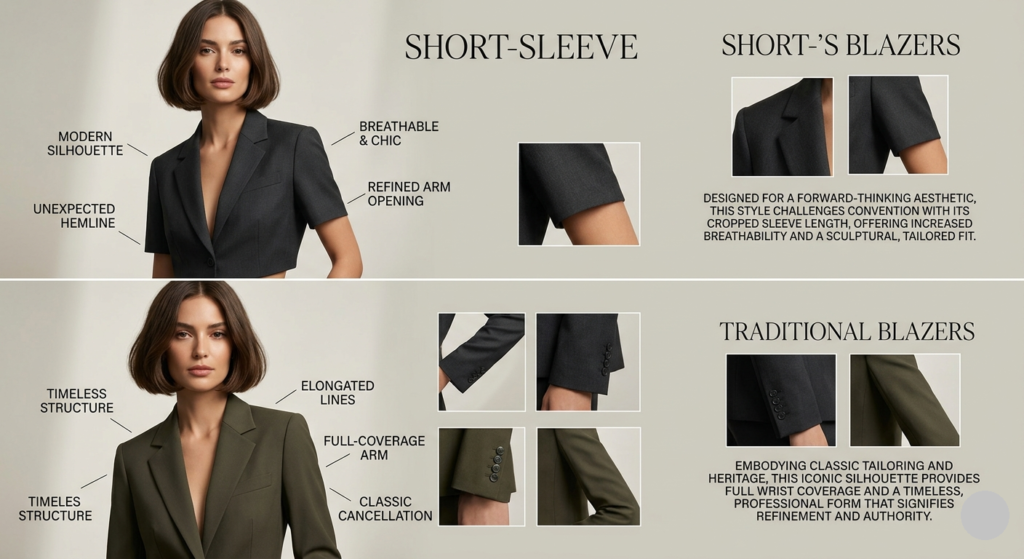 Short-Sleeve Blazers vs. Traditional Blazers
