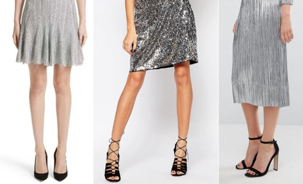 metallic mini dress