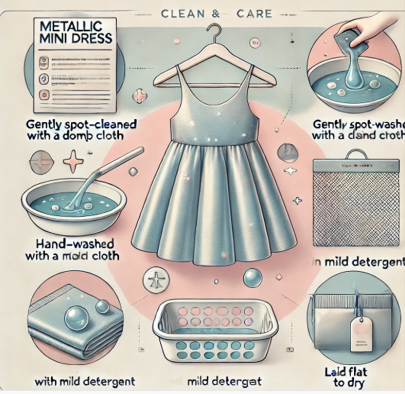 Metallic Mini Dress