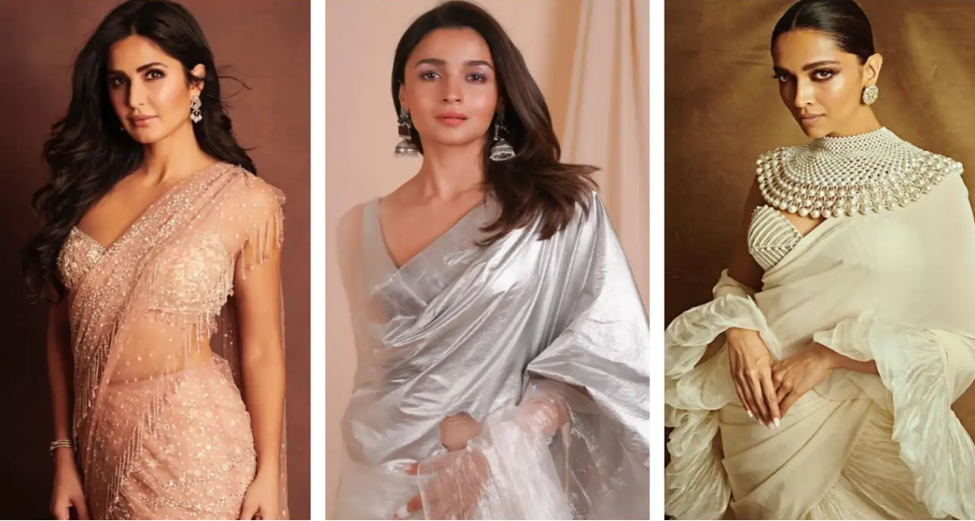 Metallic sarees