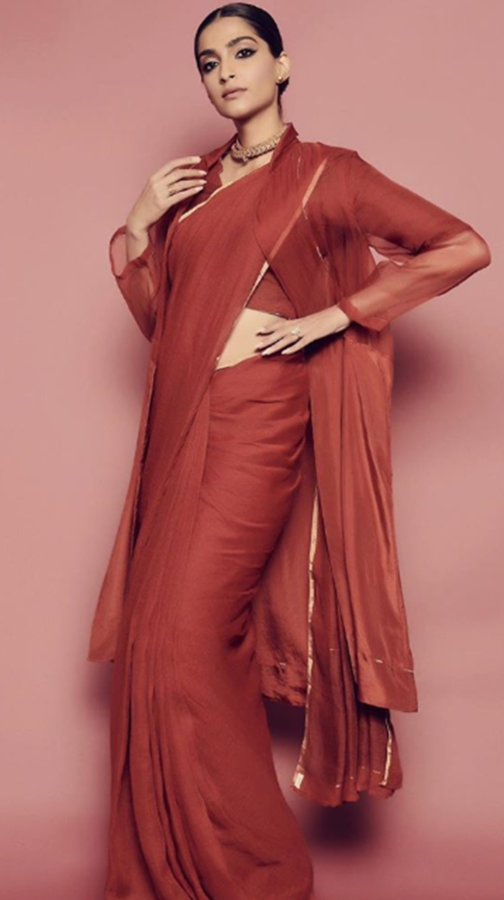Metallic sarees