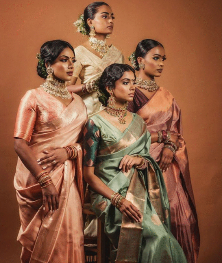 metallic sarees