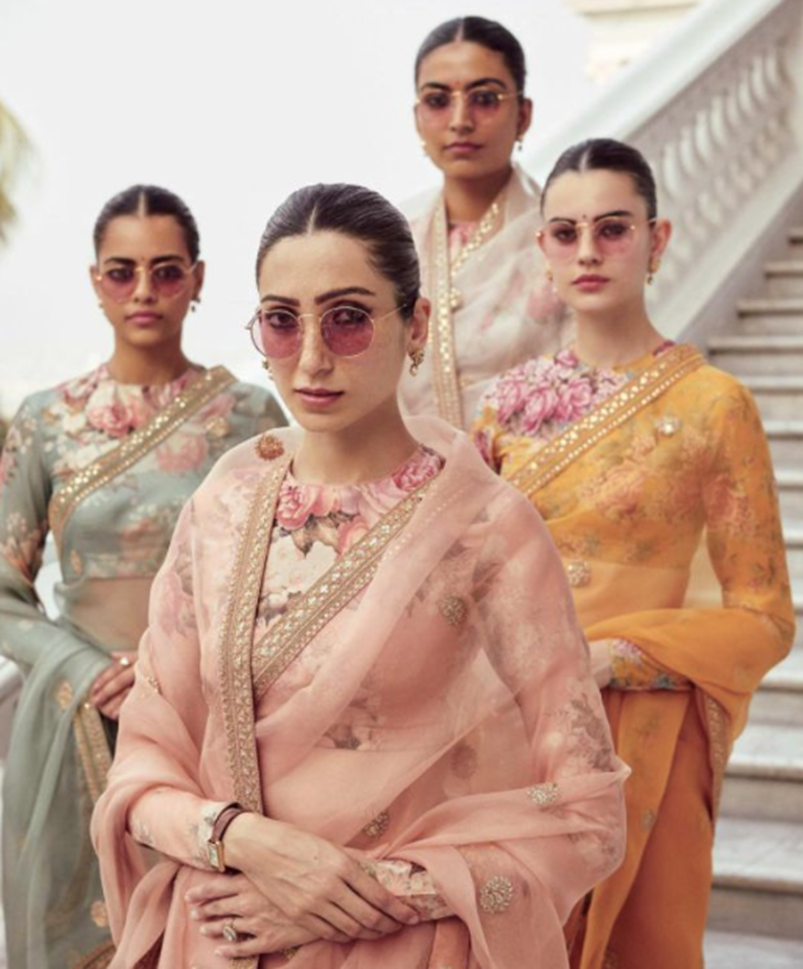 metallic sarees