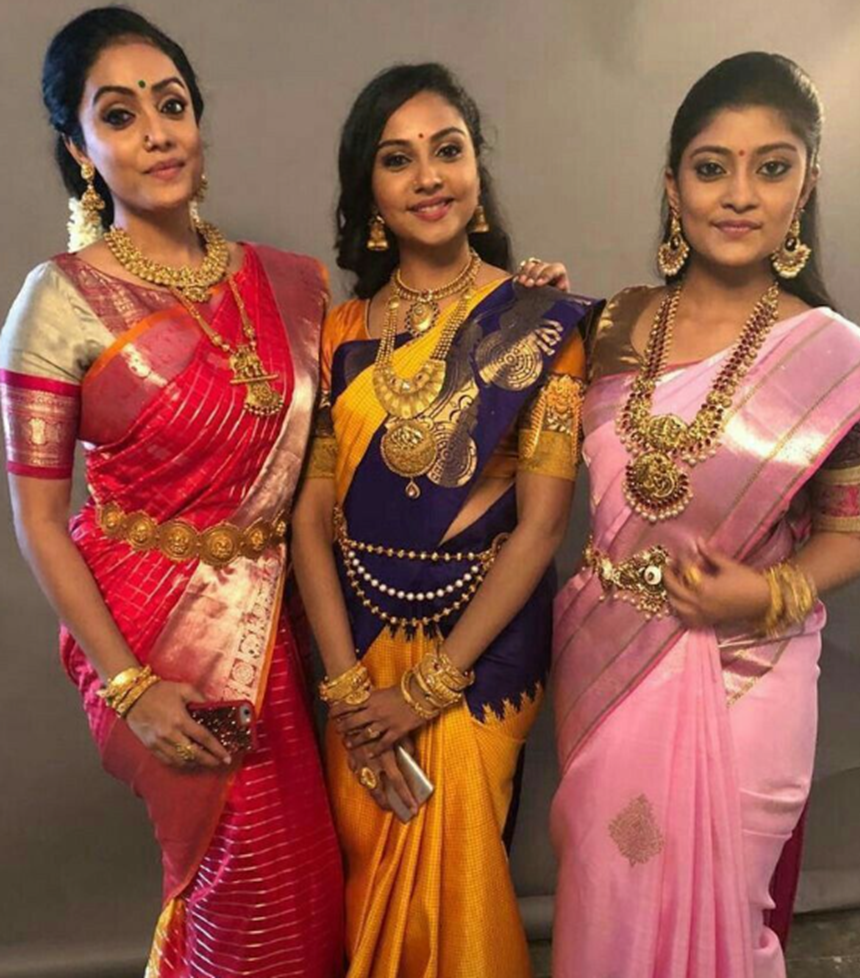 metallic sarees