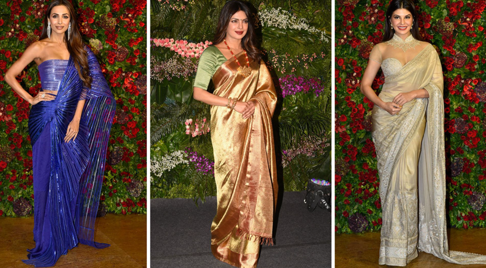 metallic sarees