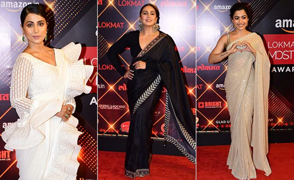 metallic sarees
