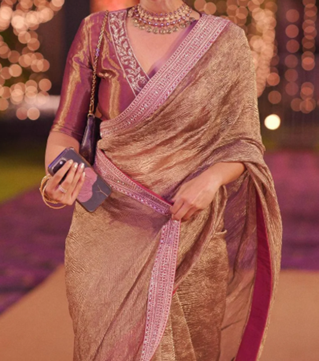 Metallic sarees