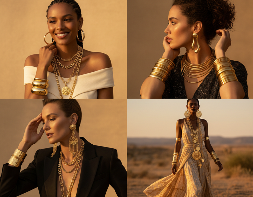 Bold Statement Gold Jewelry Trends