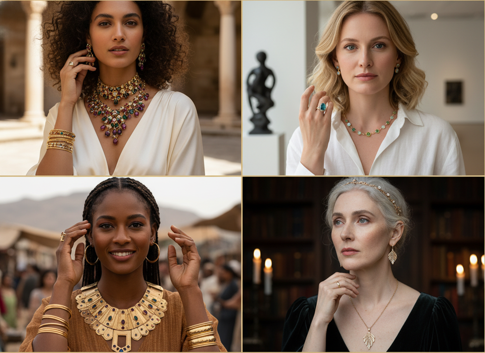 Gold with Subtle Gem Jewelry Trends