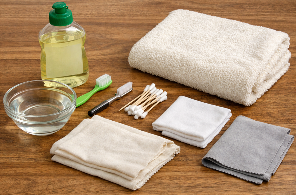 Simple Tools to Clean Gold Jewelry