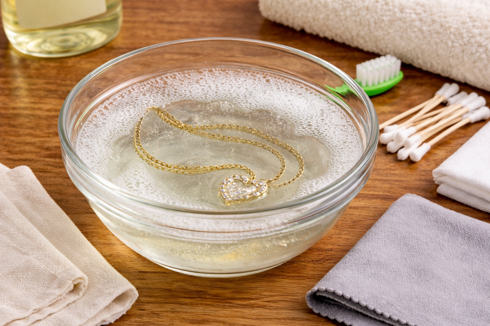 Soak the Jewelry in the Solution