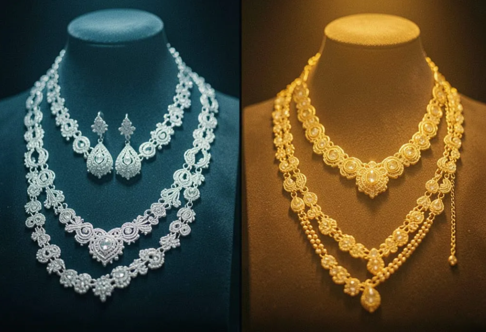 Visual Differences between White Gold and Yellow Gold