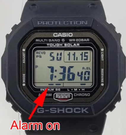 Alarm in Casio G-Shock