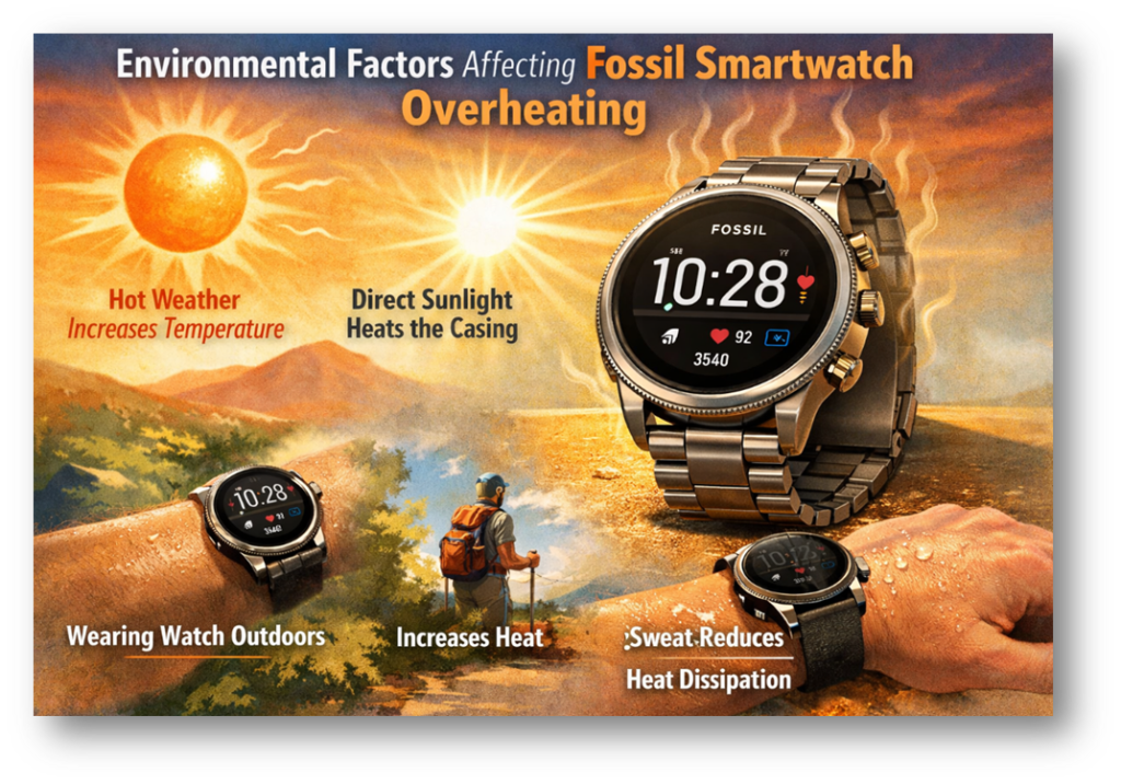 Environmental factors affecting fossil smartwatches