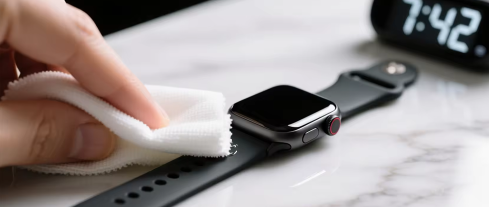 Watch Band Cleaning with Soft Material