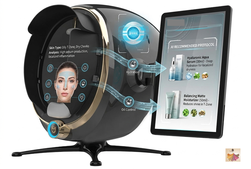AI Skin Analyzer Mirrors Recommend Skincare Products