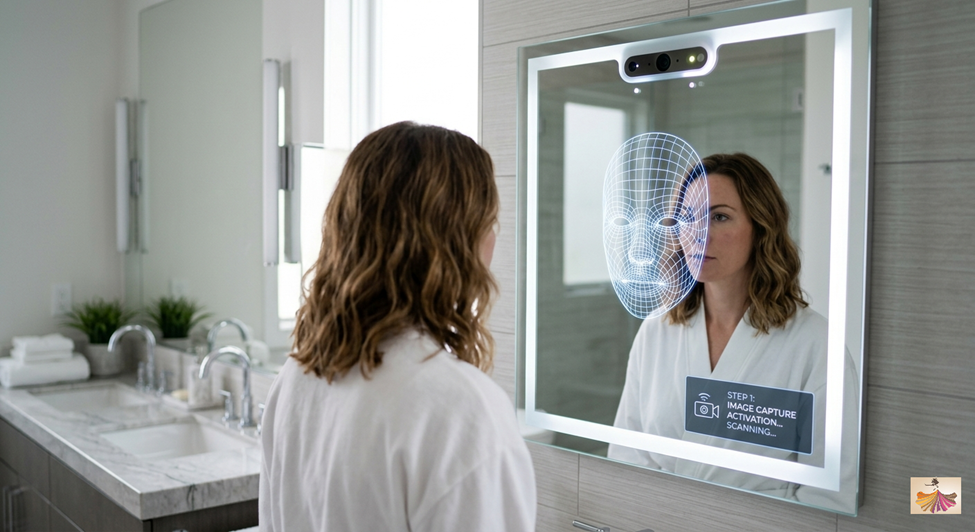 Woking Principle of AI Skin Analyzer Mirror