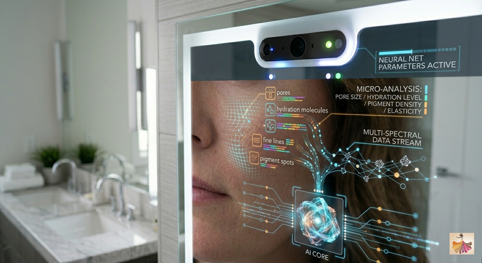 2nd Step of AI Skin Analyzer Mirror Working: Image Preprocessing and Cleaning