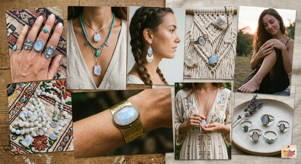 Bohemian Style Moonstone