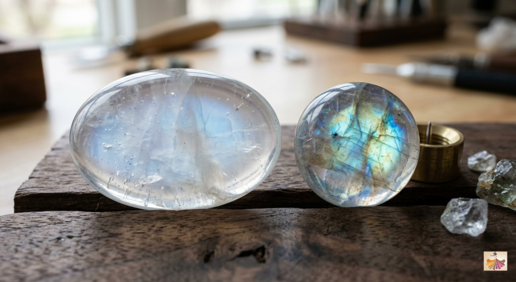Dispersion of Moonstone Gemstone