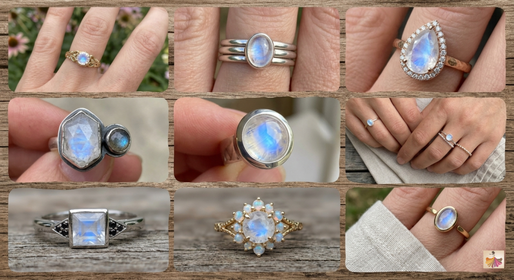 Moonstone Rings